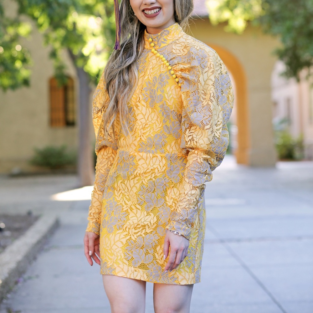 Rotate by Birger Christensen Yellow Dress